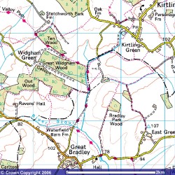Great Bradley - Ordnance Survey